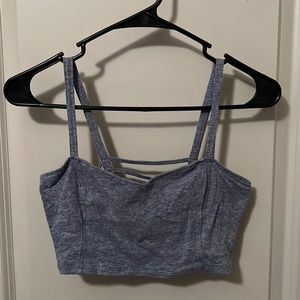 Blue crop top